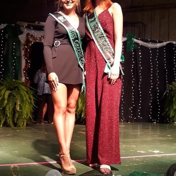 Burgundy Glitter Jumpsuit - Picture 4 of 6